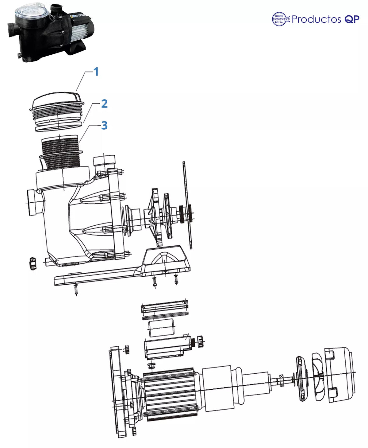 QP Eco-Pumpen-Ersatzteile