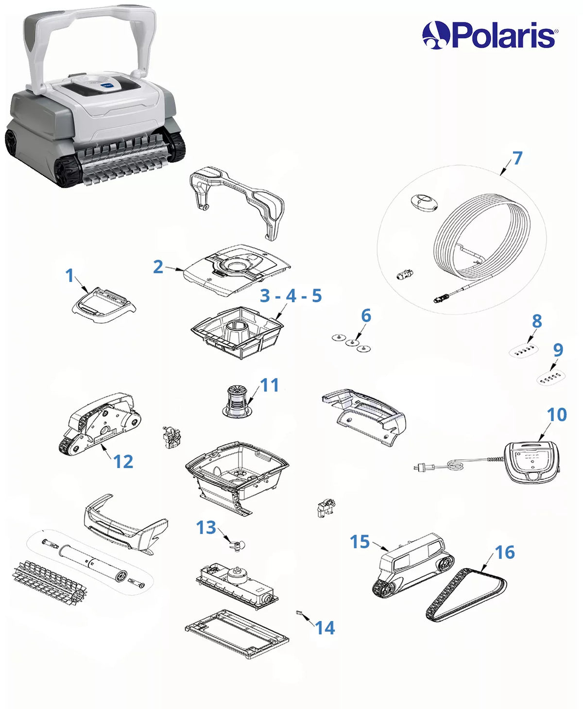 Ricambi Polaris W430