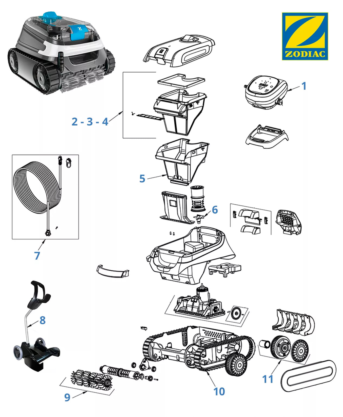 Recambios Zodiac CNX 4060 iQ