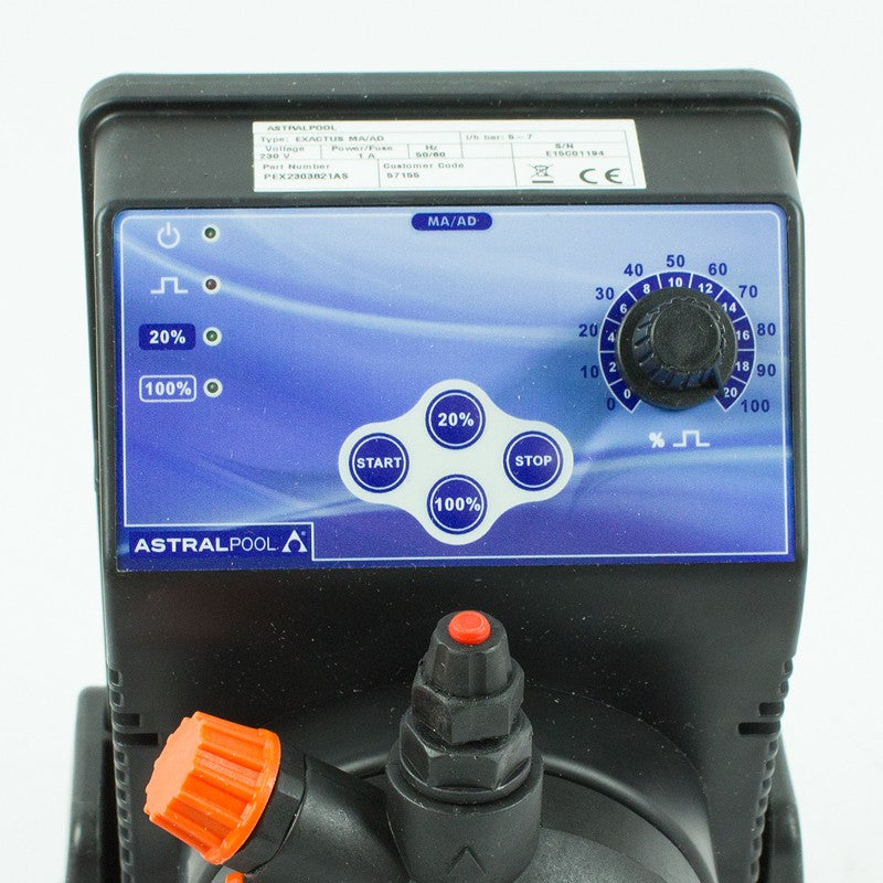 Bomba dosificadora Exactus Manual 20 L/H 5 BAR