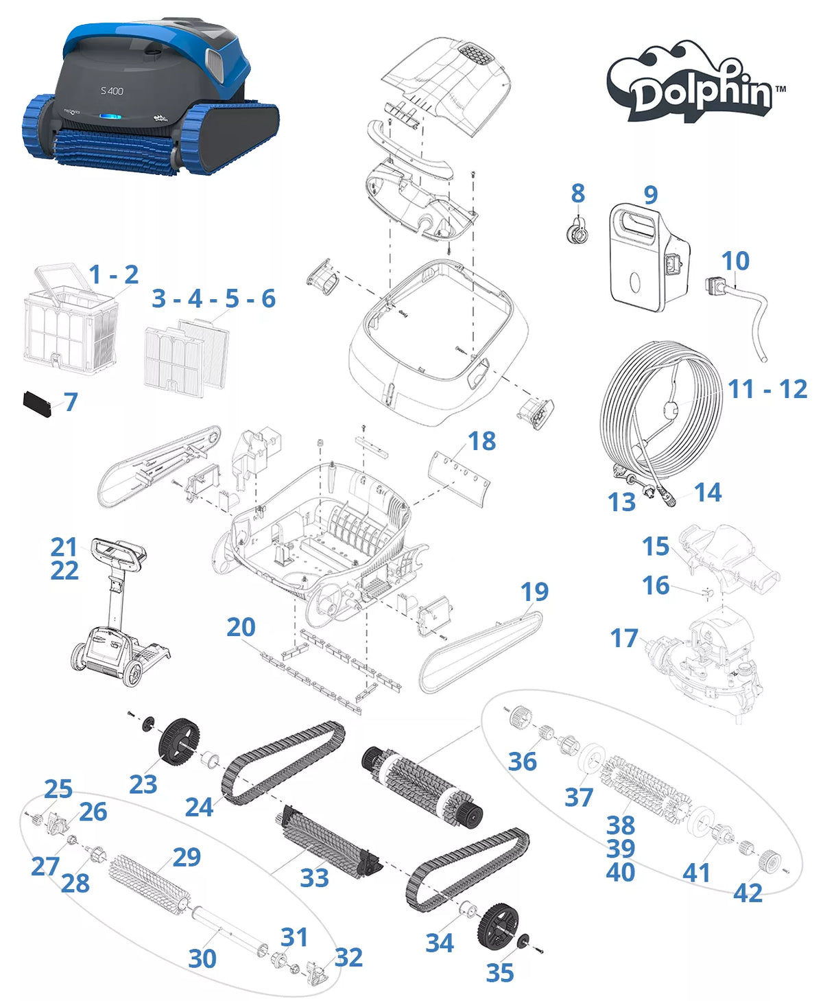 Recambios para Dolphin S400