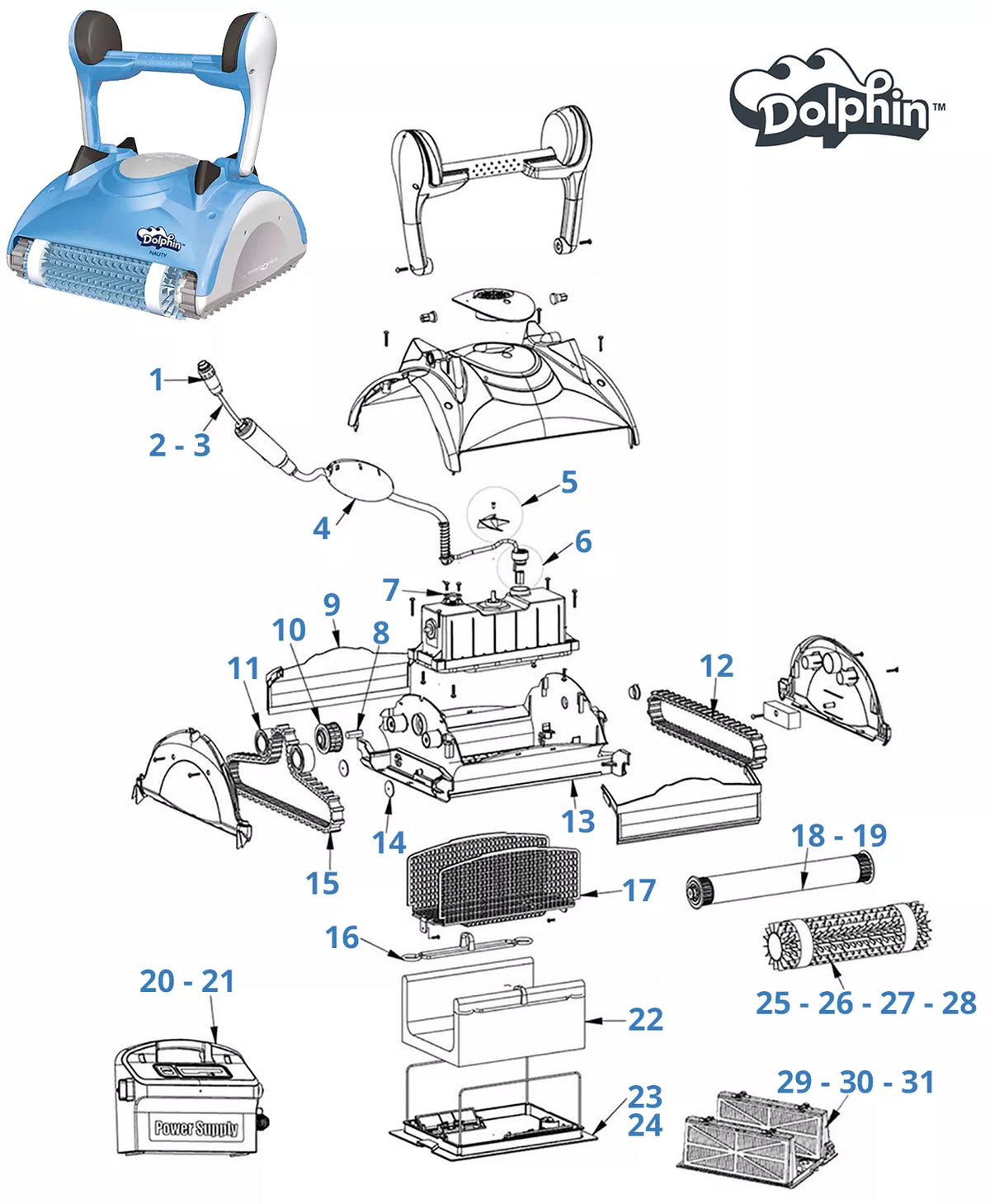 Recambios para Dolphin Nauty