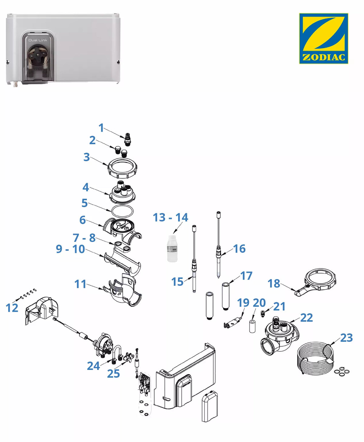 Recambios Zodiac pH Link / Dual Link