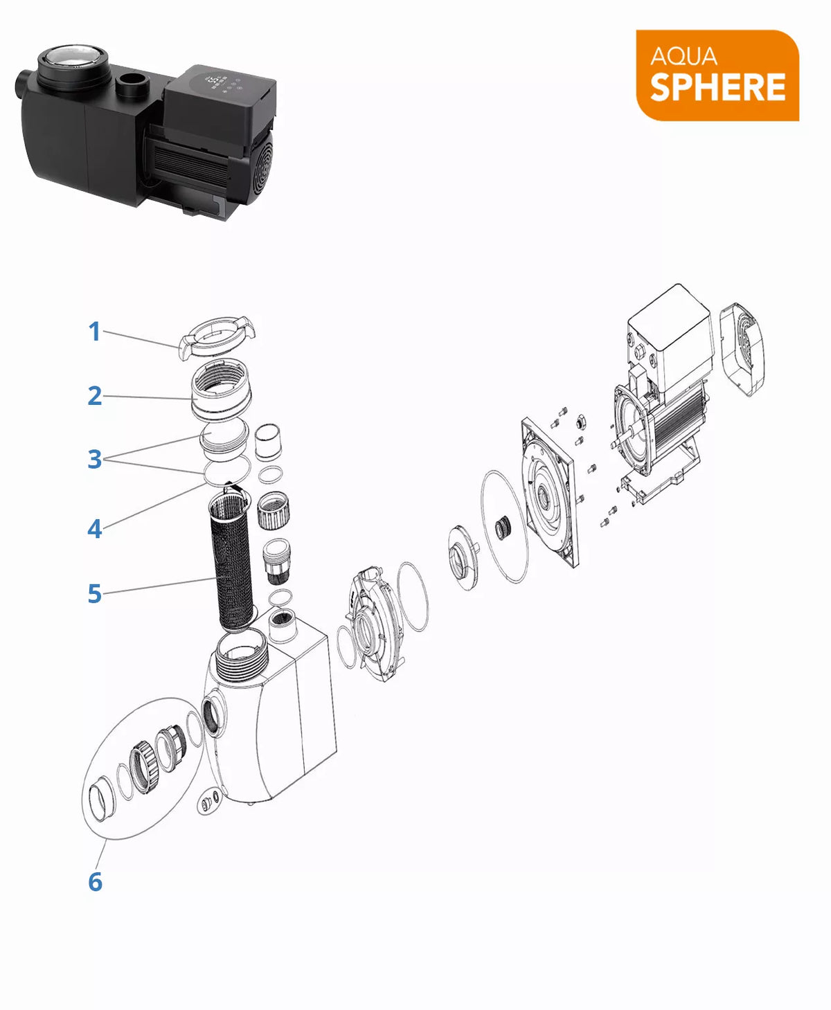 Recambios bomba Aquasphere VSP 150