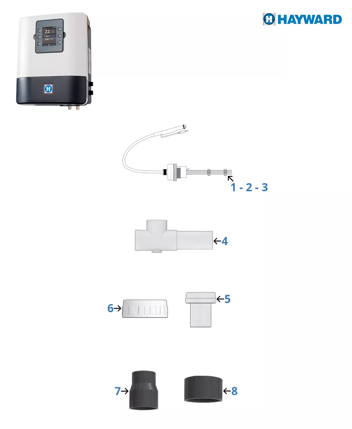 Recambios clorador Hayward AquaRite Plus