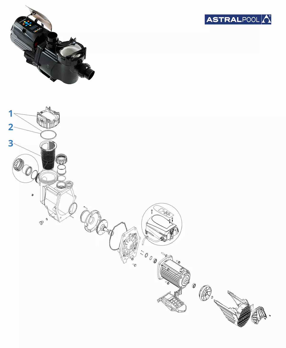 Recambios bomba Astralpool Viron P320