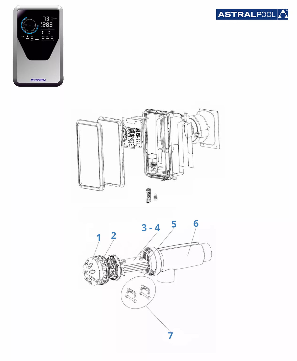 Recambios clorador Astralpool Smart Next