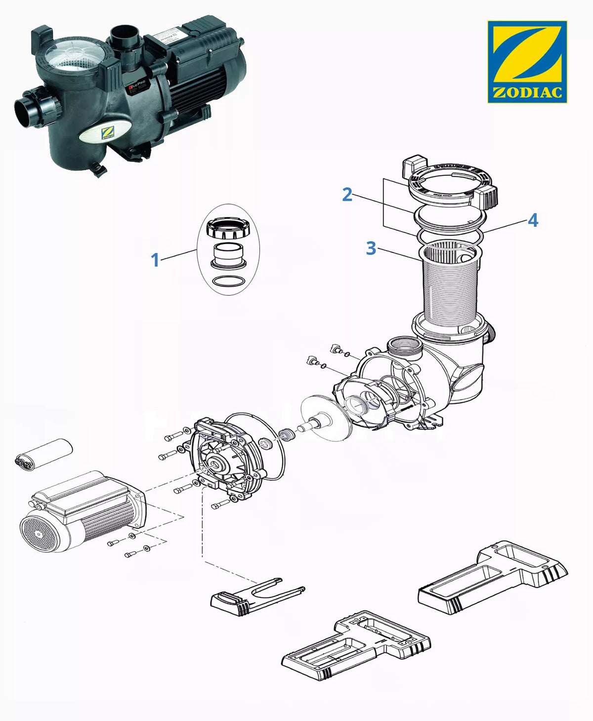 Recambios bomba Zodiac FloPro