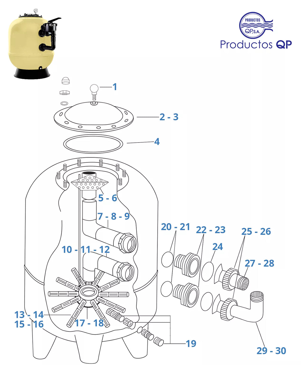 Recambios filtro QP Beige