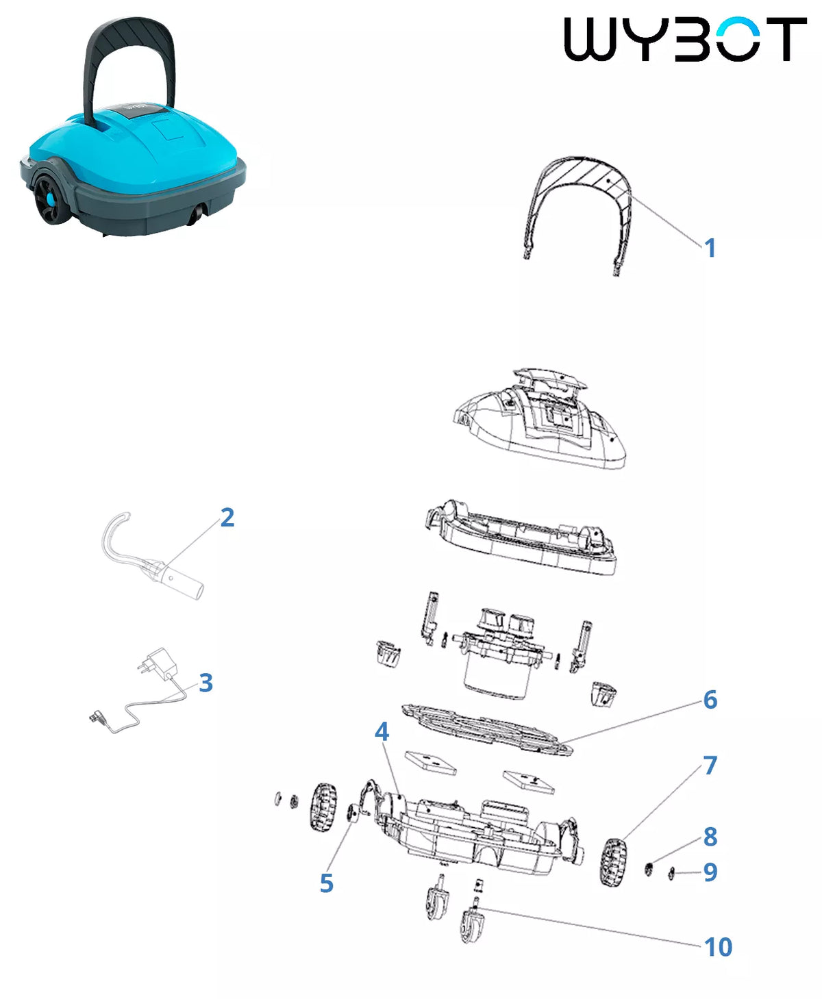 Recambios Wybot Spyder