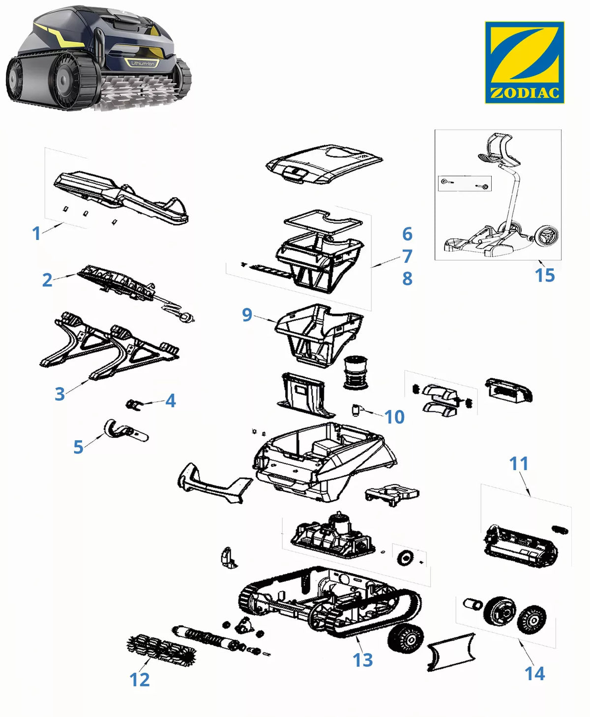 Recambios Zodiac Freerider RF 5200 iQ