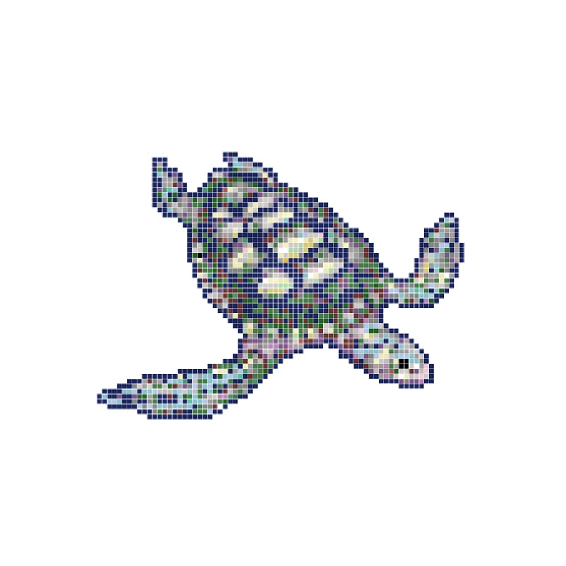Dibujo gresite Tortuga verde