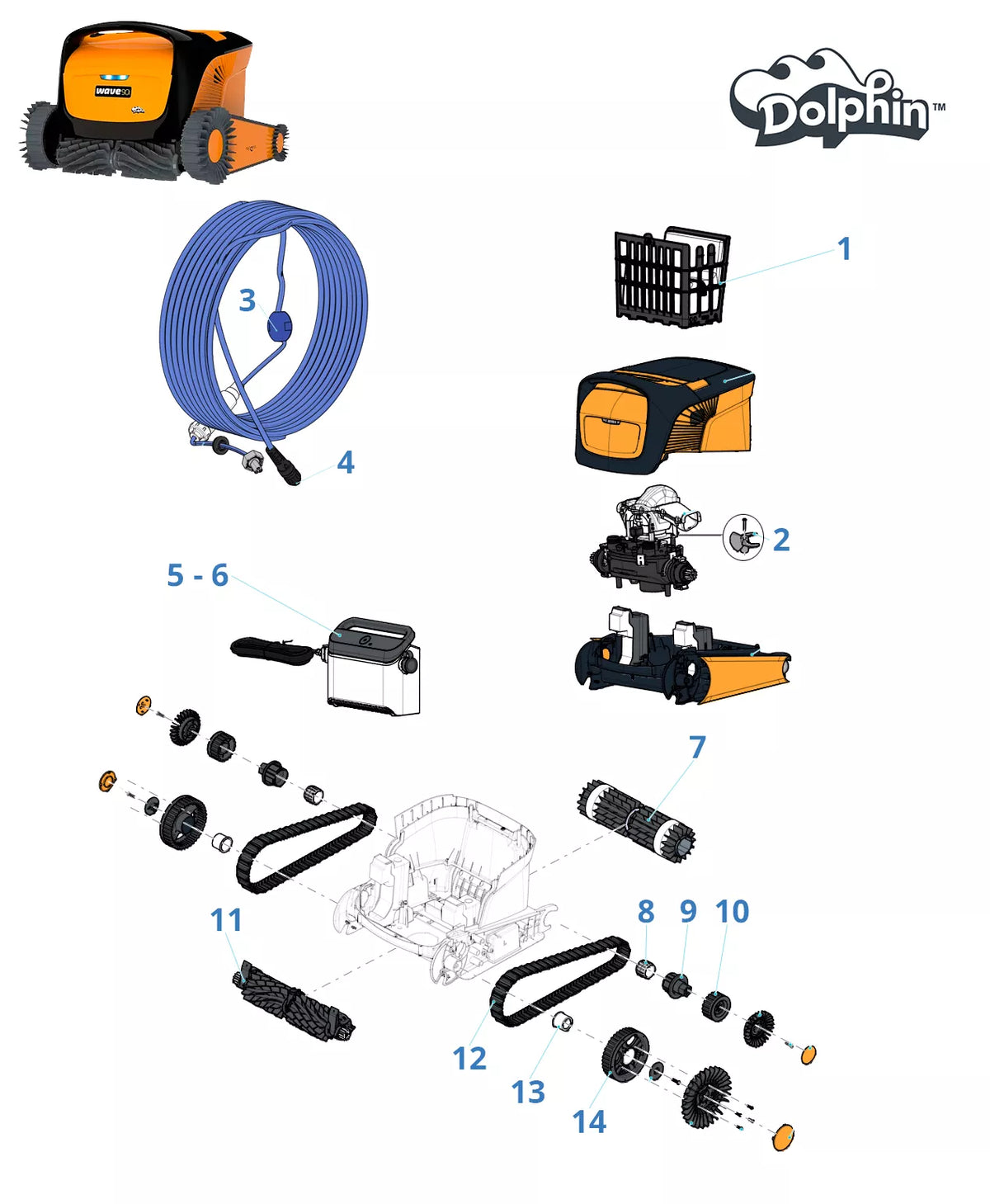 Recambios para Dolphin Wave 90i