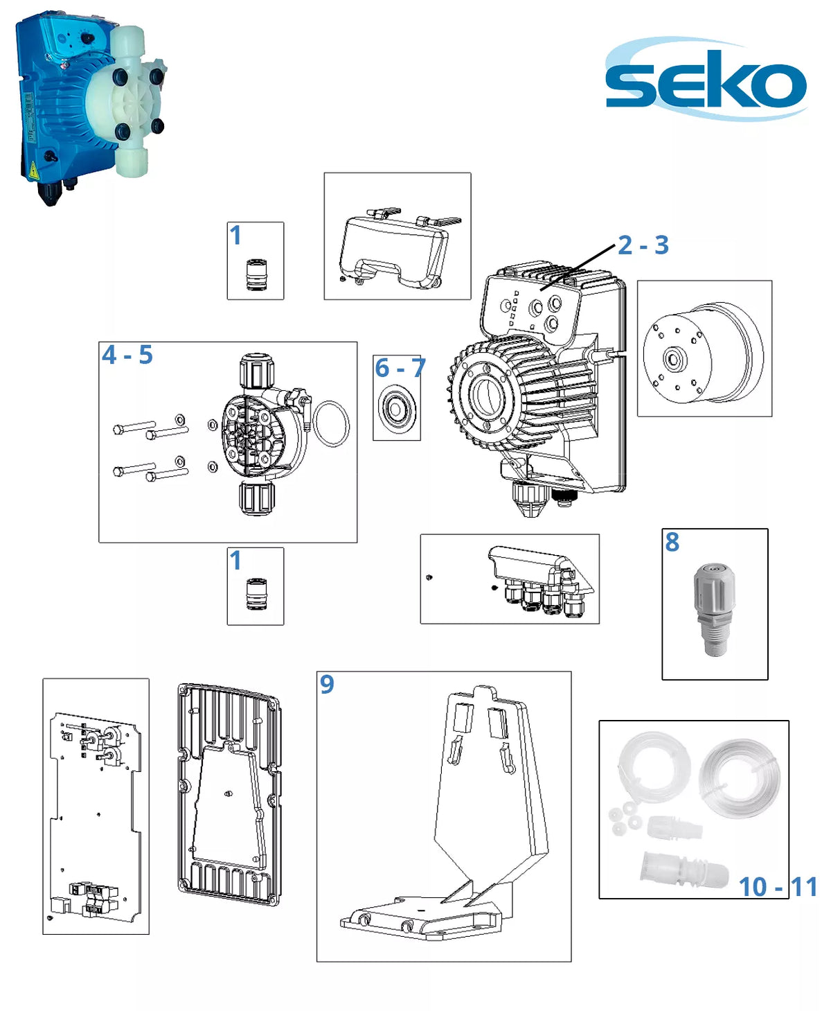 Onderdelen Seko Tekna Evo