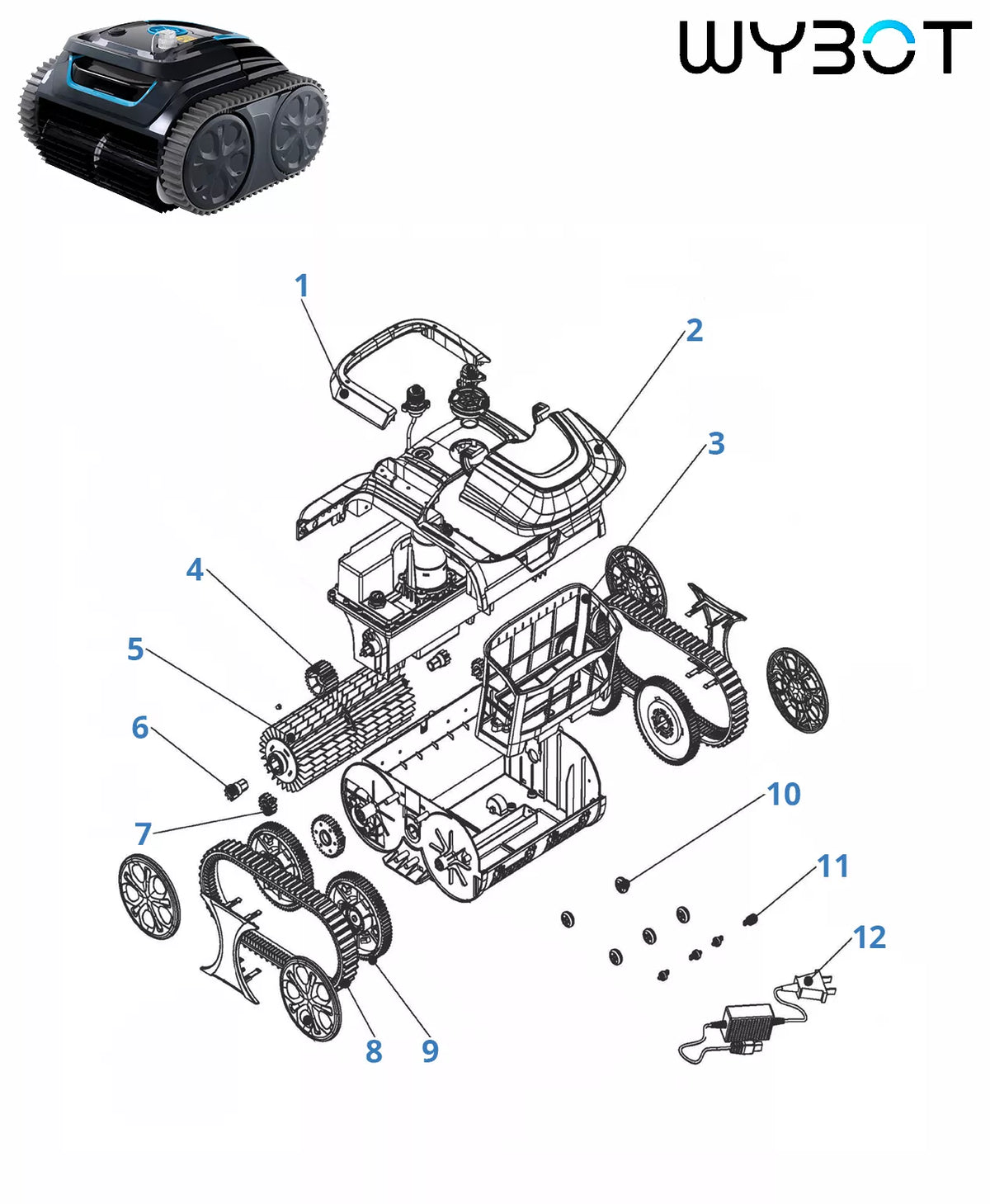 Recambios Wybot Spyder Expert