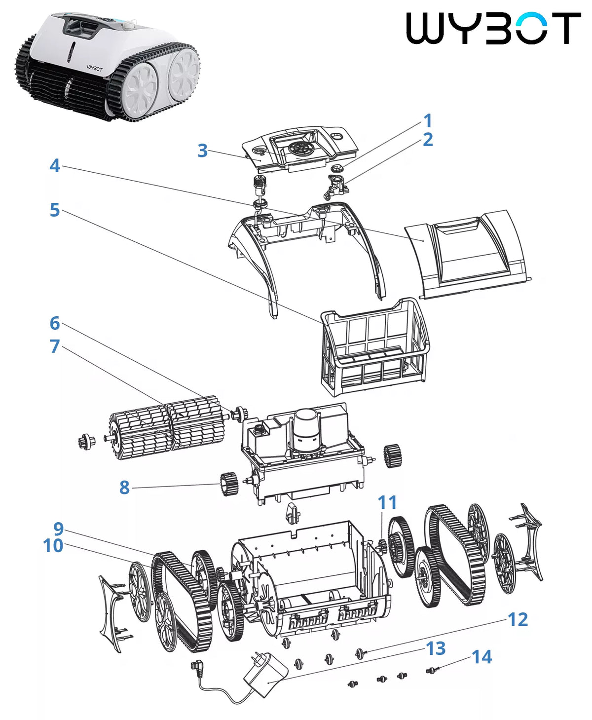 Recambios Wybot Spyder Genius