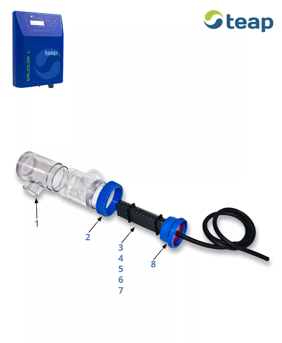 Recambios clorador Teap Saliclor L