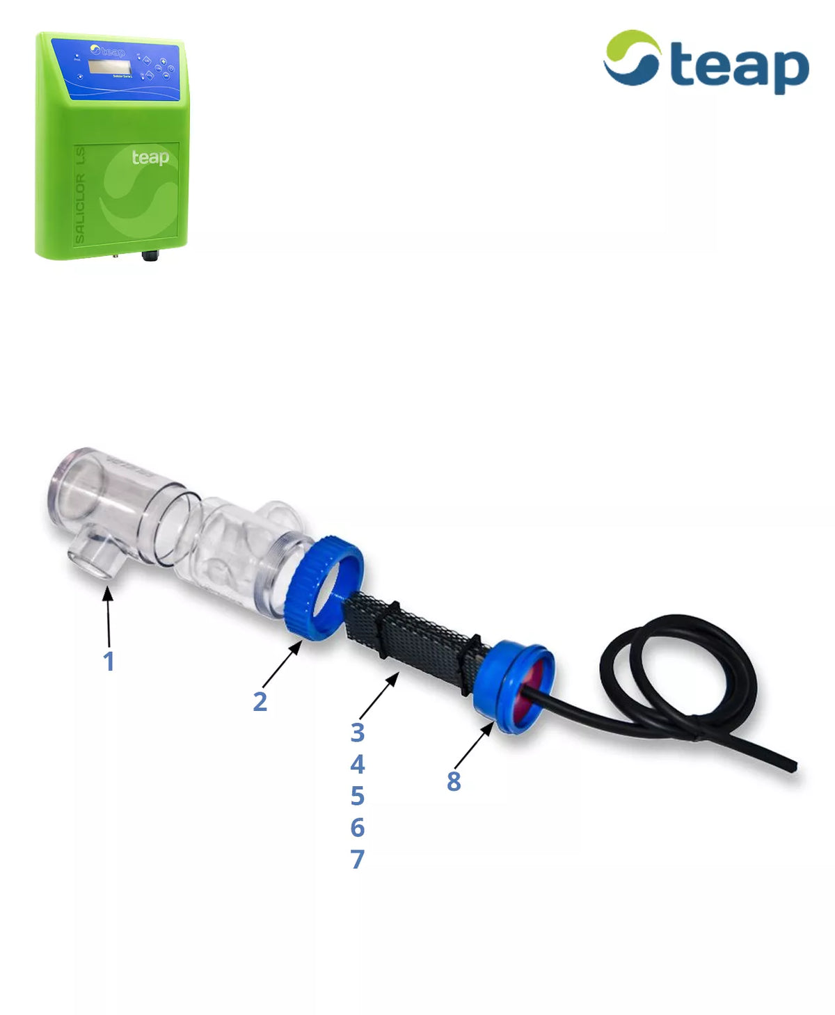 Recambios clorador Teap Saliclor LS