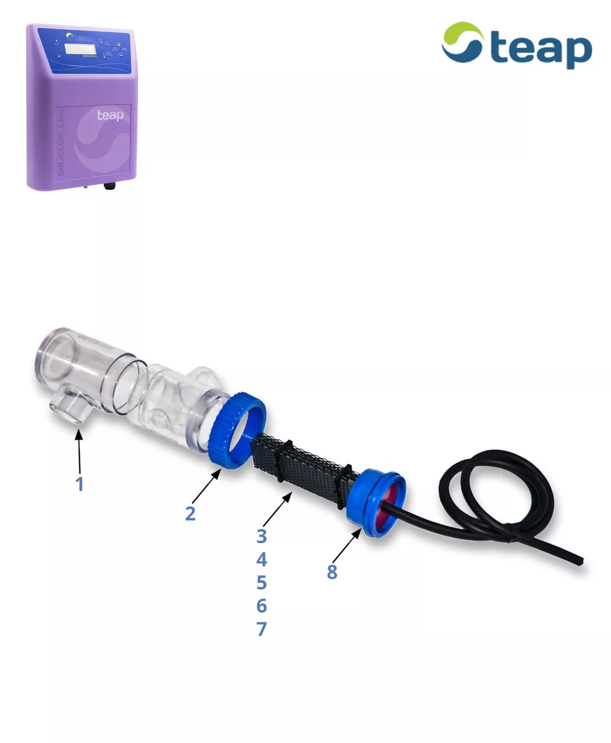 Recambios clorador Teap Saliclor LMg