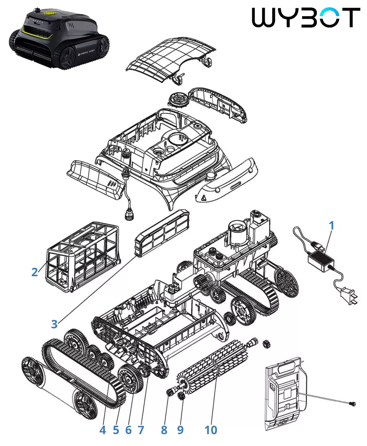Recambios Wybot iBot Pro Max