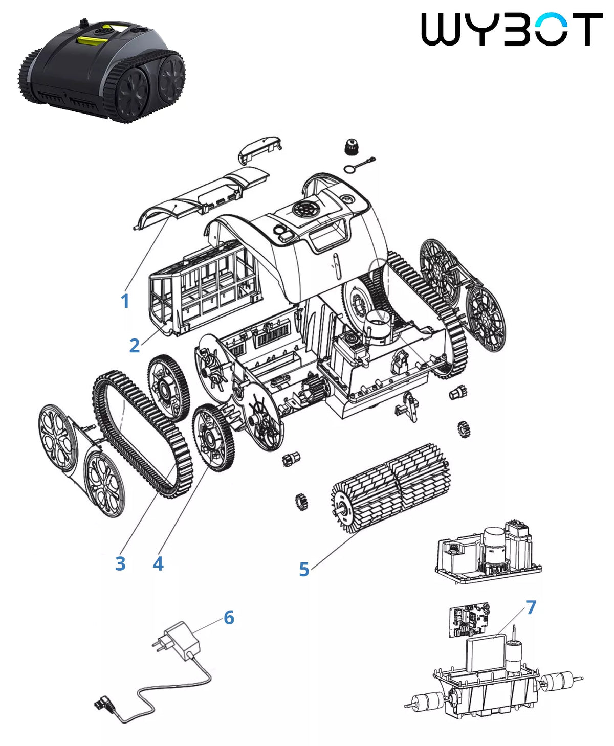 Recambios Wybot iBot Pro 3