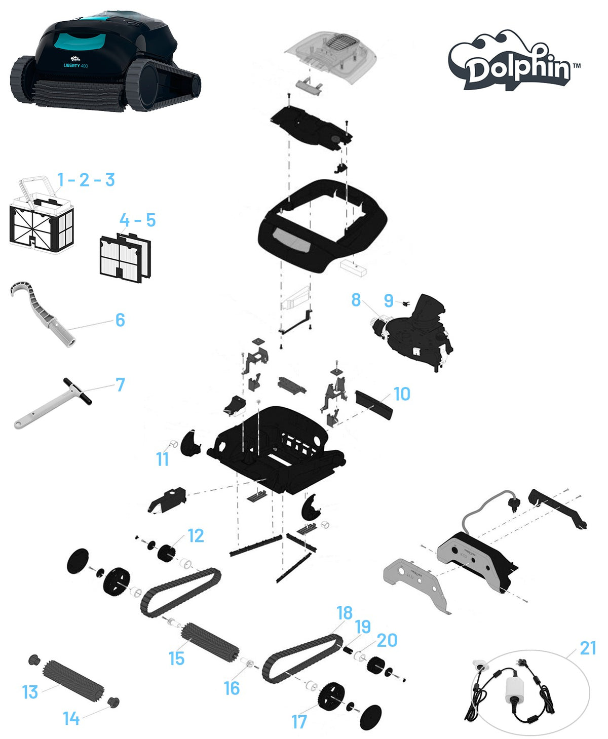 Recambios para Dolphin Liberty 400
