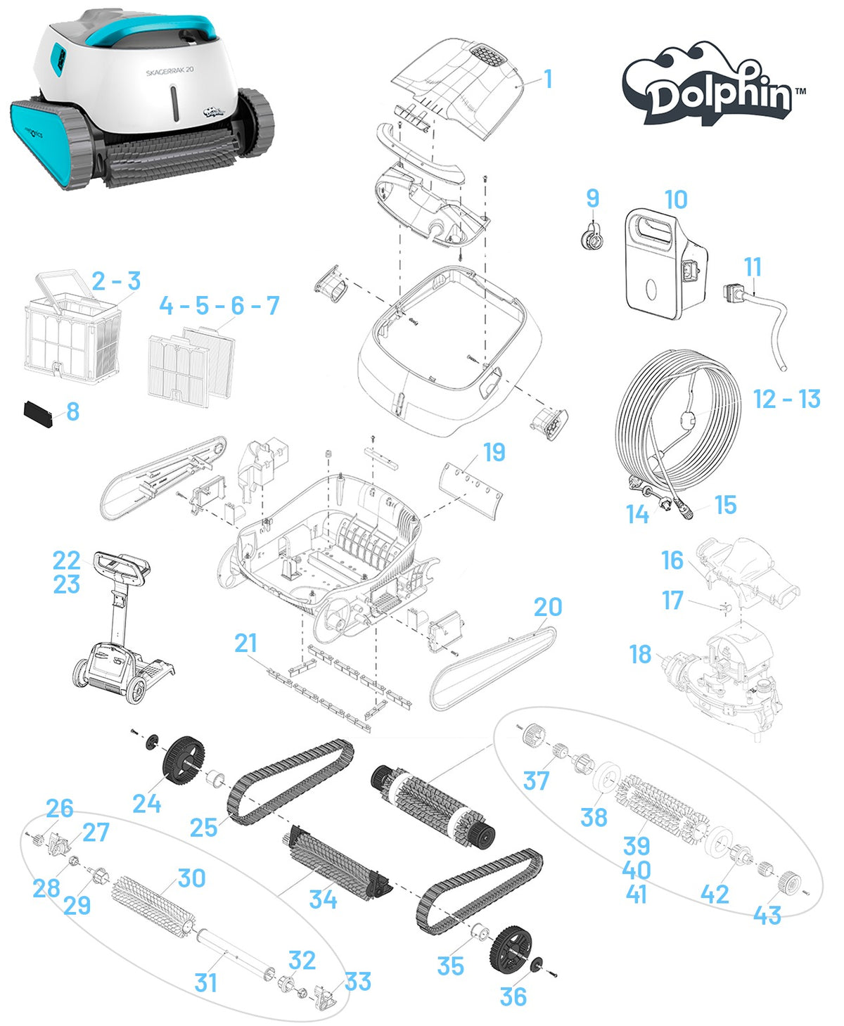 Recambios para Dolphin Skagerrak 20