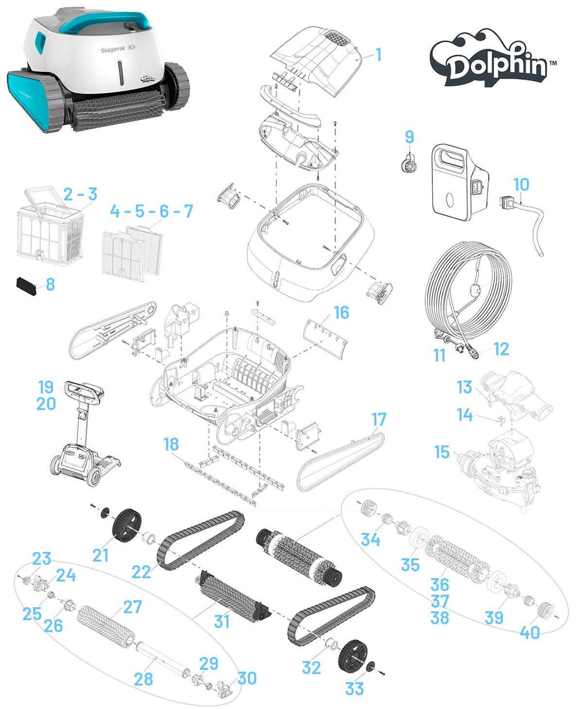 Recambios para Dolphin Skagerrak 30i