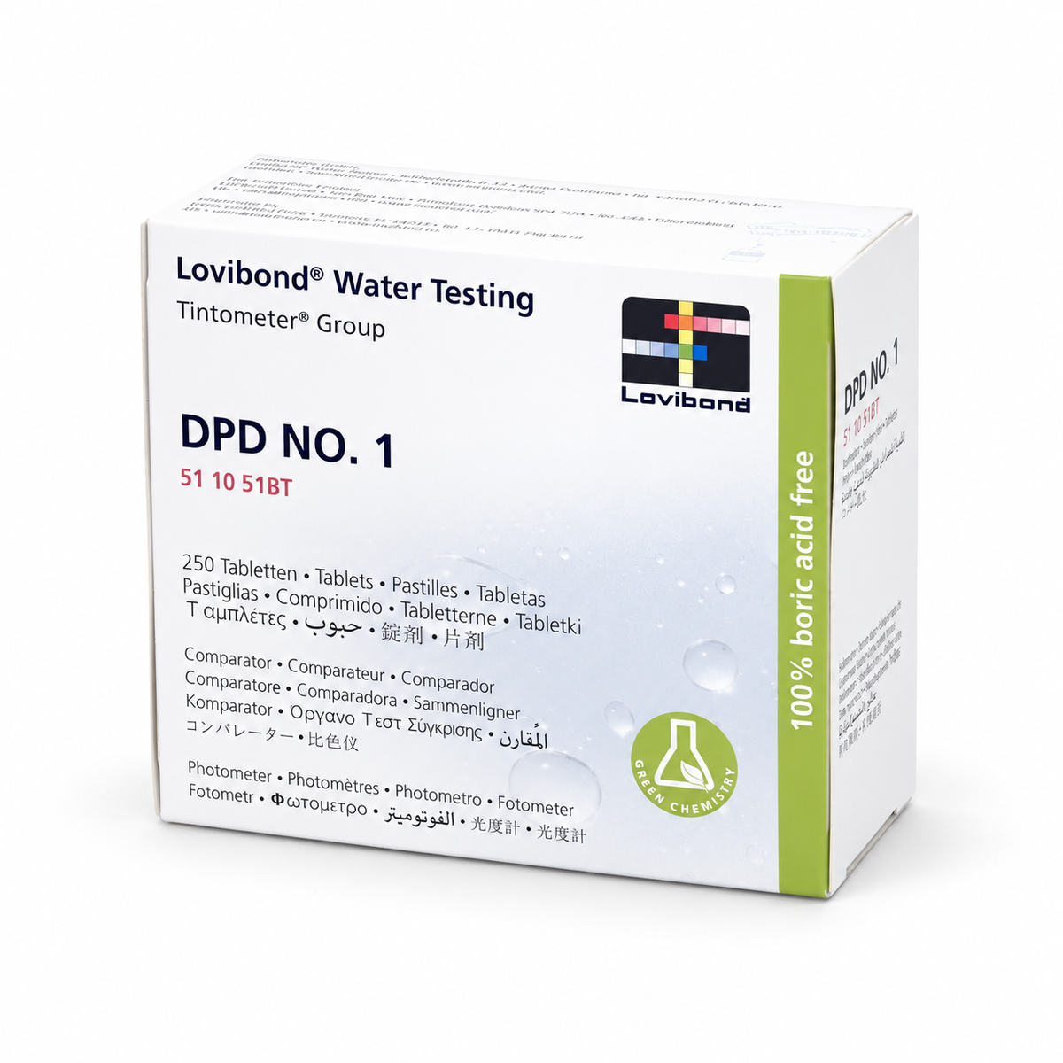 Reactivo Lovibond DPD nº1 Cloro libre-residual fotómetro 511051BT — vista 1