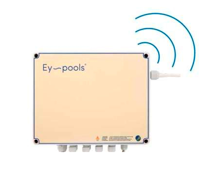 Kit domótico que permite comunicarse con la piscina y controlar las principales funciones.