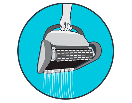 Liberación de agua Dolphin Carrera 30 Todos los limpiafondos de la gama Carrera cuentan con un sistema de liberación rápida de agua. Gracias a esto se facilita la extracción y la manipulación del robot dentro y fuera del agua.