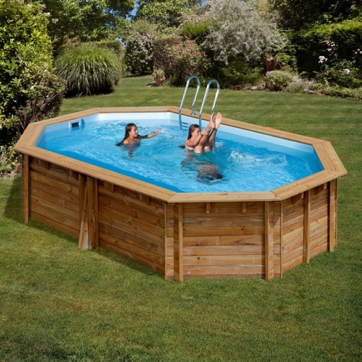 piscina desmontable madera